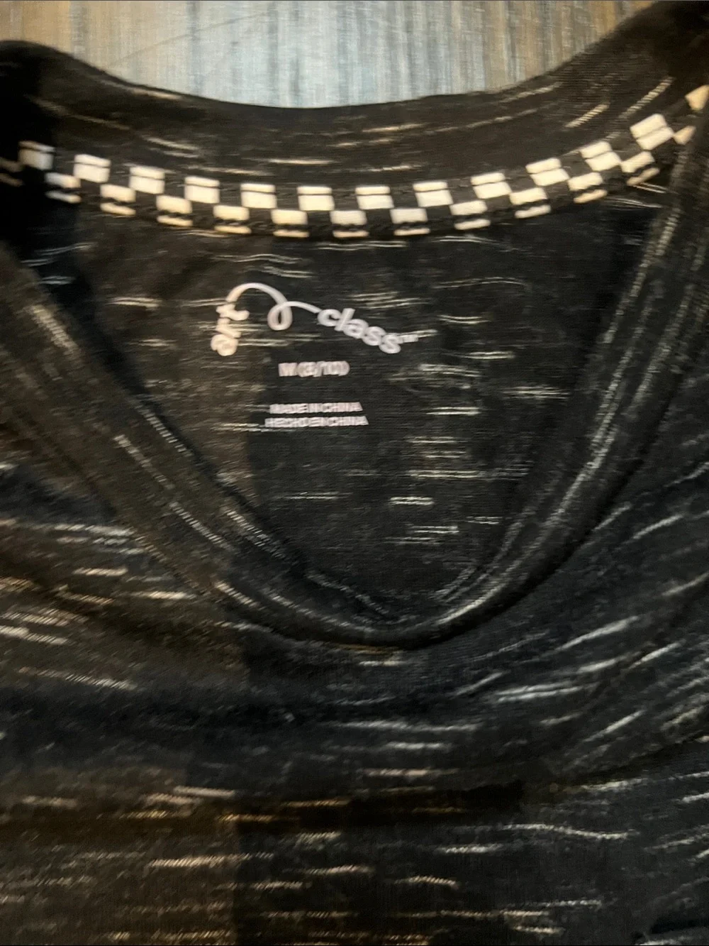 Youth Black Space-Dye Crew Neck Shirt | Short Sleeved T-Shirt |Youth Medium 8-10